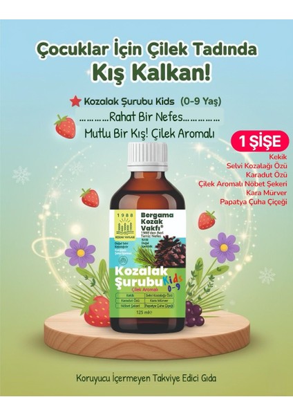 Kozak Vakfı Kids Kozalak Şurubu 125 ml
