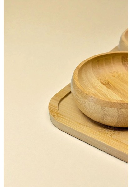 4 Parça Yuvarlak Çerezlik Kase Tepsi Hediyeli. fırsatları