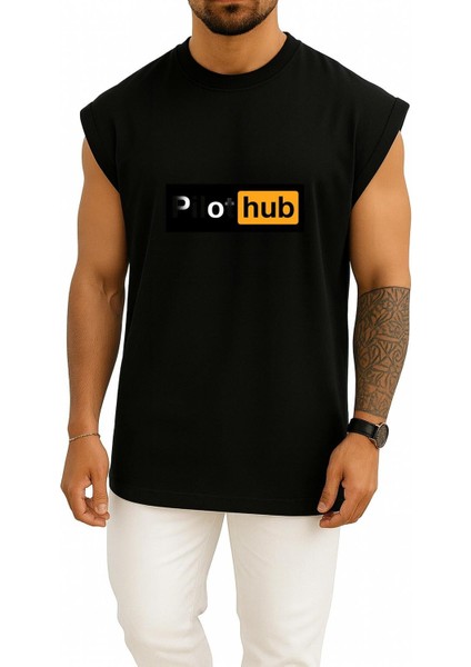 Oversize Pilothub - Pilot Göğüs Baskılı Atlet