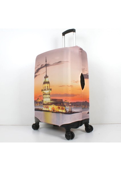Kumaş Valiz Kılıfı ve Bavul Kılıfı (34-Kiz Kulesi)