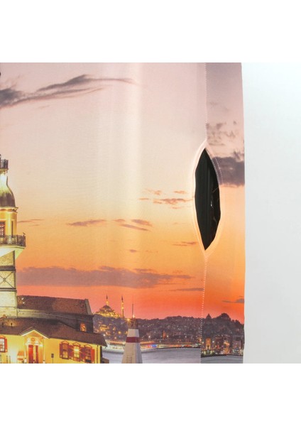 Kumaş Valiz Kılıfı ve Bavul Kılıfı (34-Kiz Kulesi) modelleri