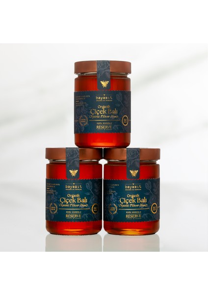 Organik Çiçek Balı Doğu Anadolu 850 gr 3'lü Set fiyatları