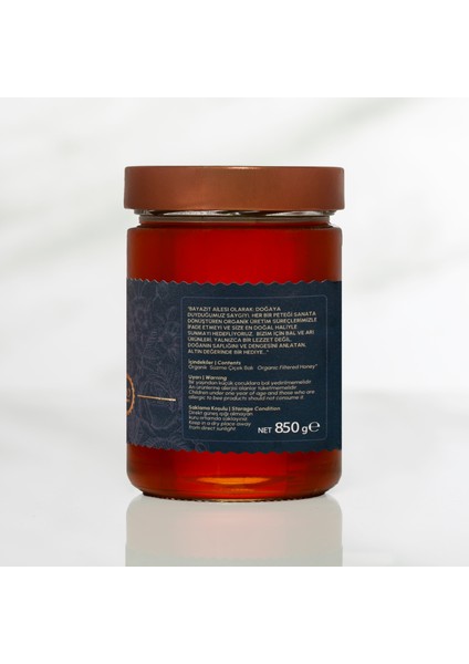 Organik Çiçek Balı Doğu Anadolu 850 gr 3'lü Set fırsatları