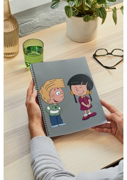 Cedric A5 Metal Spiralli Çizgisiz Sert Kapak Cedric Defter