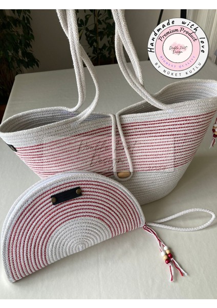 Bailey 2li Takım Plaj Çantası , El Çantası Clutch, Totebag, Kadın Çanta, Yazlık, Hediyelik, hasır Jüt Tress fiyatları