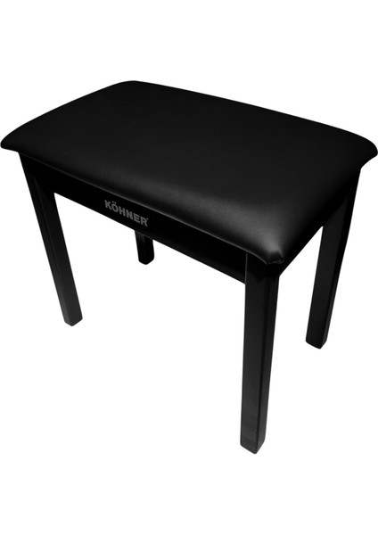 Ahşap Ayaklı Kaliteli Piyano Taburesi (Siyah) fiyatları