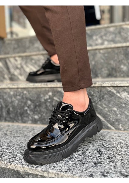 Kb-X6 Kuback Kömür Rugan Günlük Erkek Ayakkabı