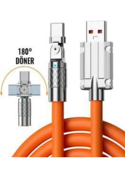 3 In 1 Süper Hızlı Şarj Kablosu Android ve Ios Uyumlu Silikon Şarj Kablosu - NJ001P-4IG0E0