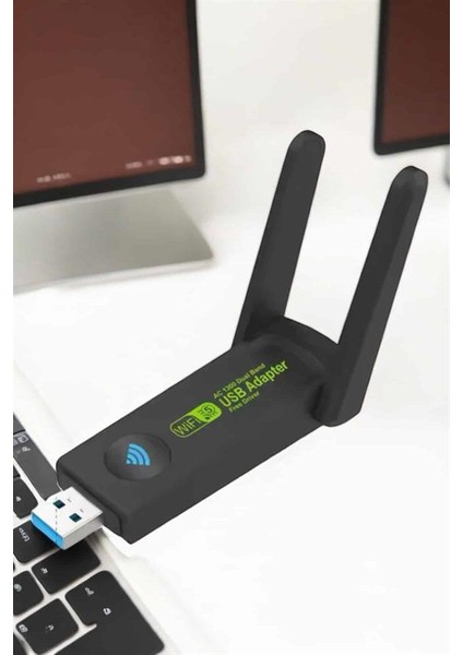 Wifi Adaptör Çift Bantlı Kablosuz Wifi Adaptörü - NJ001P-4IFVL7 fırsatları