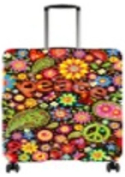 Kumaş Valiz Kılıfı ve Bavul Kılıfı (23-Peace)