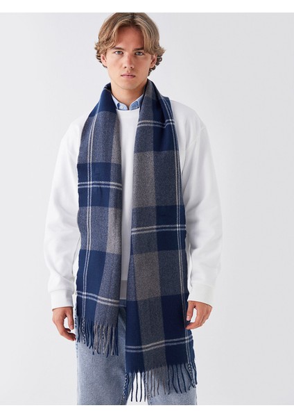 Yeni Sezon Ekose Desenli Erkek Atkı