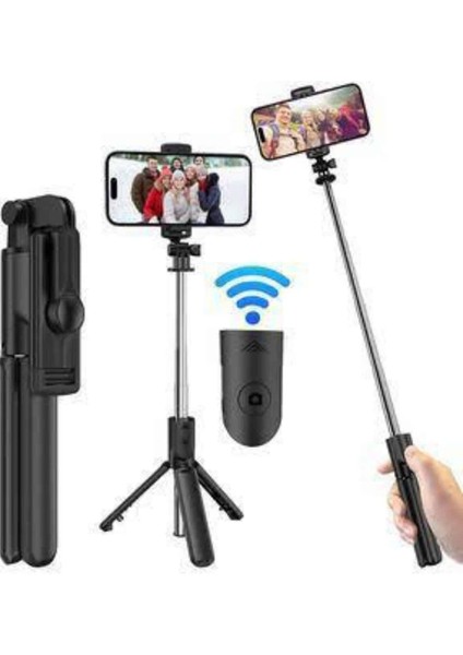 Cep Telefonu Tripod Standı Manyetik Selfie Sopa Bluetooth Uzaktan Kumandalı - NJ001P-4IKEZ9 modelleri