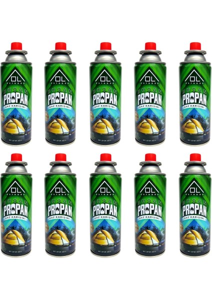 227 Gram Bütan Propan Gaz Kartuşu 10 Adet