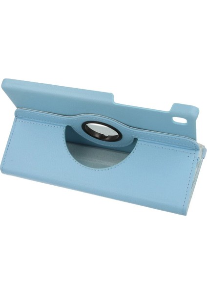 Samsung Galaxy T220 Tab A7 Lite 8.7 Kılıf 360 Tablet Deri Kılıf - TURKUAZ-(5796) - NJ001P-4IVN3