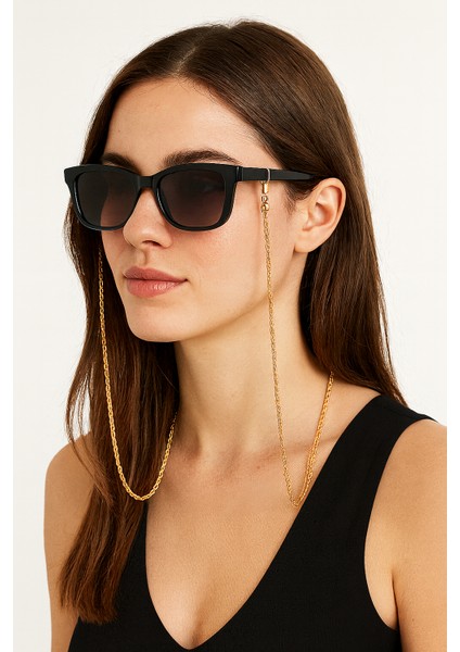 Gold Renk Bütün Gözlüklere Uygun Gözlük Zinciri, Çelik Gözlük Ipi, Şık ve Dayanıklı Zincir Aksesuar fiyatları