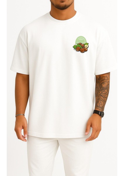 Oversize Minimalist - Ordu - Giresun Fındık Cep Tasarımlı Unisex T-Shirt