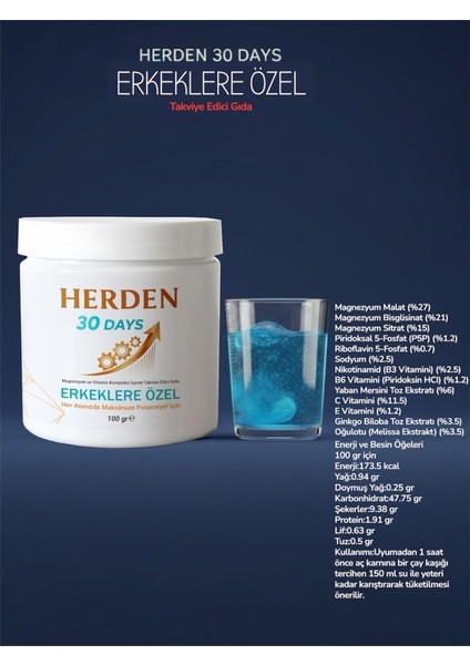 Erkek Için Magnezyum Mineral Vitamin ve Kolajen Kompleksi 100 gr Takviye Edici Gıda fiyatları