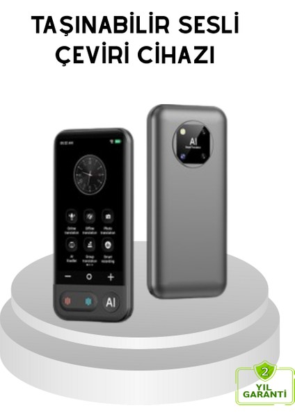 Taşınabilir Akıllı Tercüme Cihazı – Gerçek Zamanlı Ses ve Metin Çevirisi - NJ001P-4I9K87