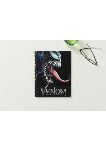 Venom A5 Metal Spiralli Çizgisiz Sert Kapak Venom Defter