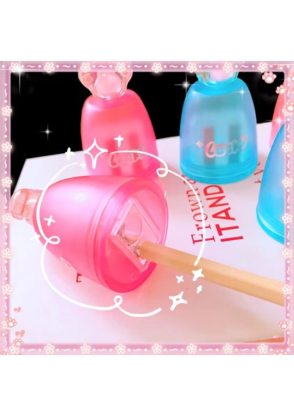 Cat's Paw Pati Figürlü Jumbo Boy Çift Bıçaklı Kalemtıraş 1 Adet modelleri