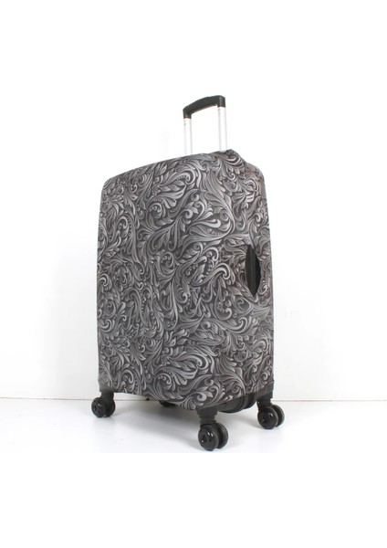 Kumaş Valiz Kılıfı ve Bavul Kılıfı (1-Çiçek Desen )