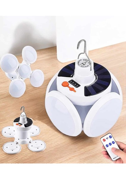 Katlanabilir Taşınabilir Kamp Lambası Işıldak Beyaz Işık Güneş Enerjili Sol - NJ001P-4IKRJ modelleri