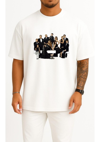 Oversize Modern Family, Season 5 Modern Family Göğüs Tasarımlı Unisex T-Shirt