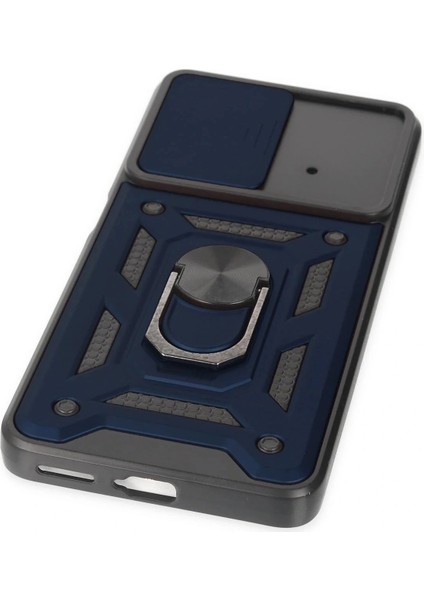 Xiaomi Poco X4 Pro 5g Kılıf Pars Lens Yüzüklü Silikon - Lacivert indirimleri