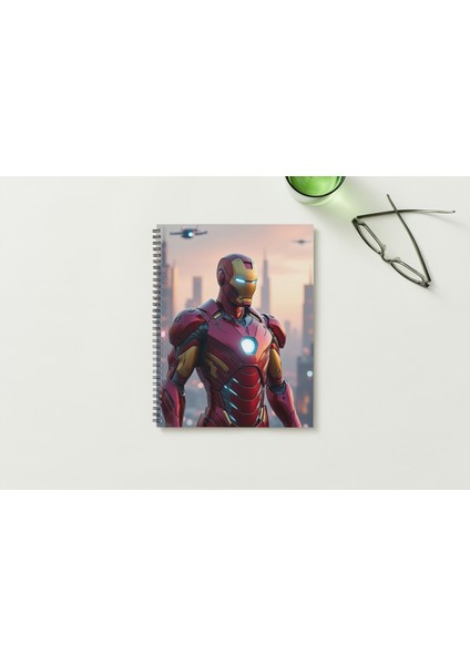 Marvel A5 Metal Spiralli Çizgisiz Sert Kapak Marvel Defter
