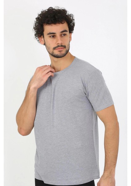 Moda Erkek Sıfır Yaka Gri Penye Atlet fırsatları