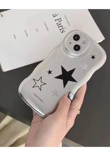 Iphone Uyumlu Silver Yıldız Desenli Kılıf fiyatları