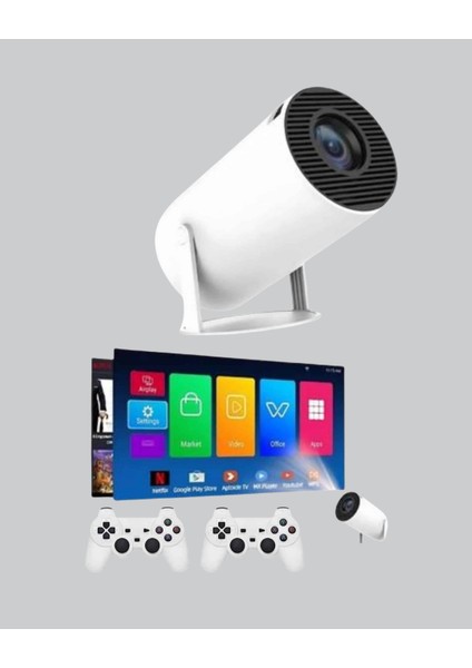 Taşınabilir Projeksiyon Cihazı 4K Destekli Wi-Fi Kablosuz Ekran Yansıtma - NJ001P-4IA1P6 fırsatları