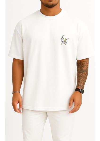 Oversize Arceus Cep Baskılı Unisex T-Shirt