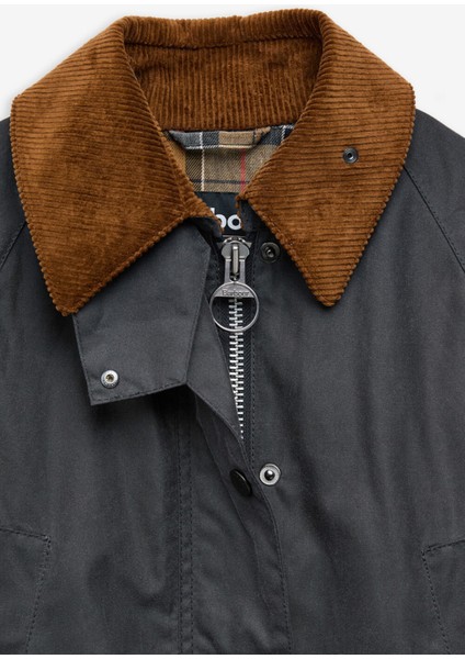 Kadın Bedale Yağlı Ceket GY51 Grey fırsatları