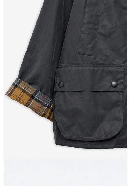 Kadın Bedale Yağlı Ceket GY51 Grey