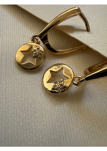 Stars Taşlı Küpe