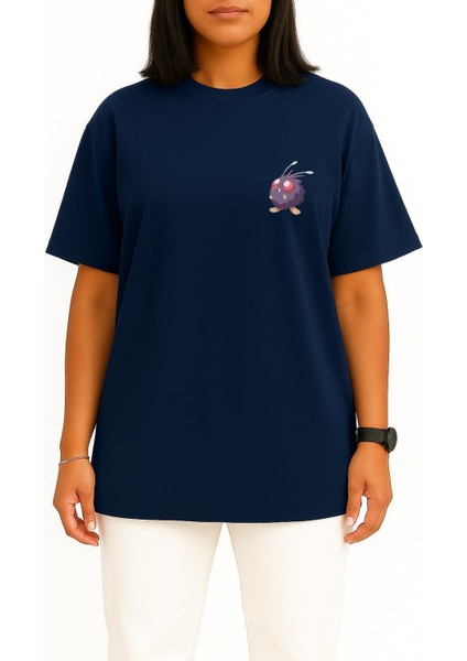 Oversize Venonat Cep Baskılı Unisex T-Shirt fiyatları