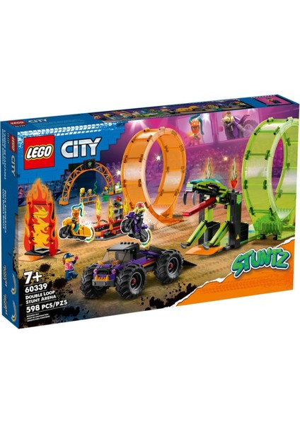 60339 LEGO City - Çift Çemberli Gösteri Arenası 598 Parça +7 Yaş