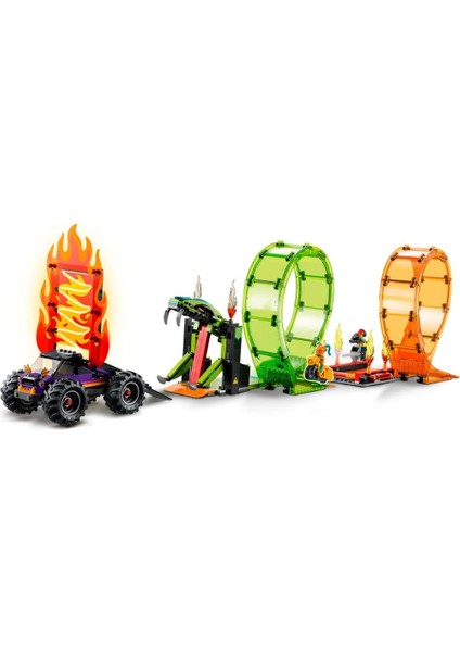 60339 LEGO City - Çift Çemberli Gösteri Arenası 598 Parça +7 Yaş indirimleri