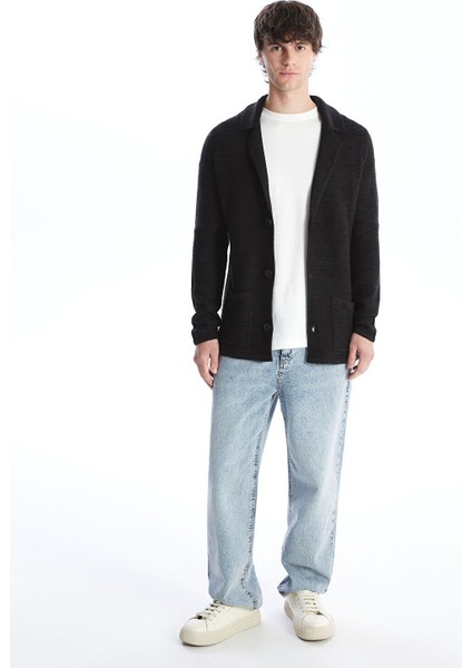 Yeni Sezon Slim Fit Şal Yaka Erkek Triko Hırka modelleri