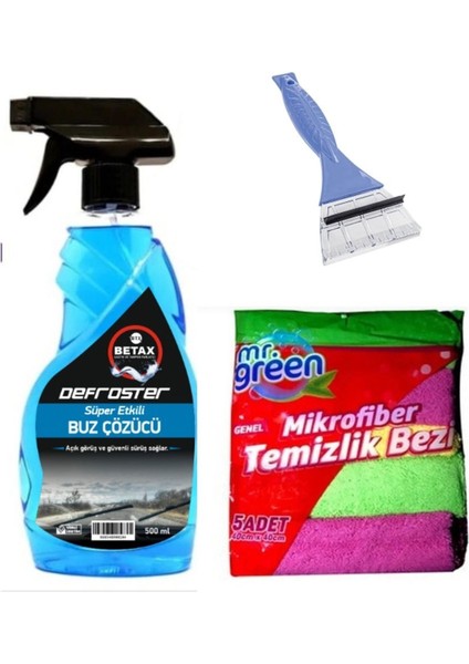 Buz Çözücü 5li Bez Terminatör Kazıyıcı 3 Lü Set