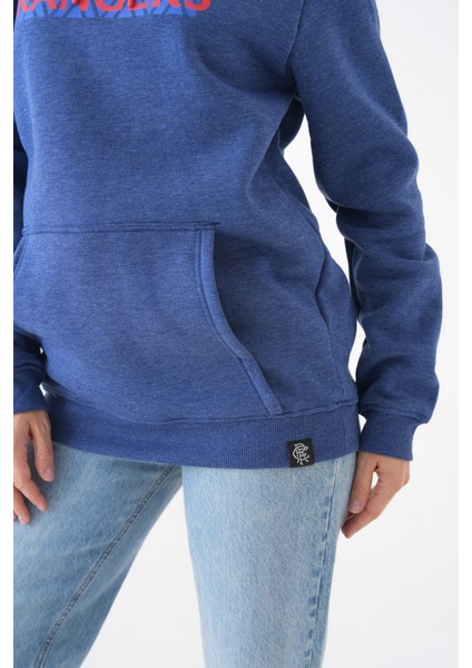 Unisex Kanguru Cepli Kapüşonlu Yazılı Rahat Spor Şık Kışlık Uzun Kol Sweatshirt fırsatları