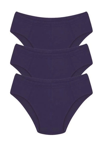 Moda Erkek Pamuk 3lü Saks Slip