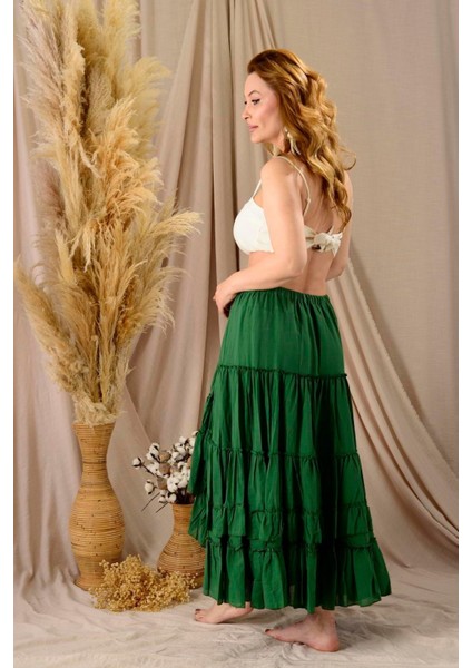 Özel Tasarım Ham Keten Otantik Astarlı Carmen Etek fırsatları