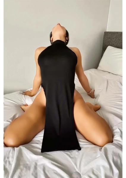 Moda Kadın Boğazlı Fantezi Gecelik modelleri