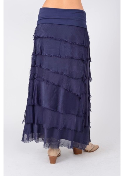 Italyan 2 Beden Ince Gösteren Kat Kat Ipek Etek & Straplez Elbise fırsatları