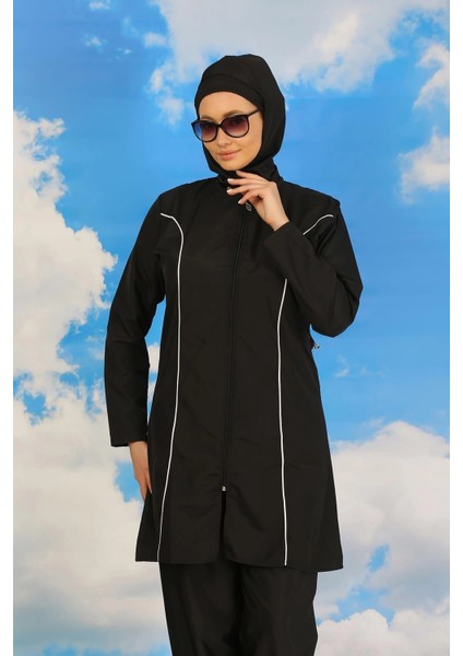 Moda Kadın Tam Tesettür Siyah Mayo fiyatları