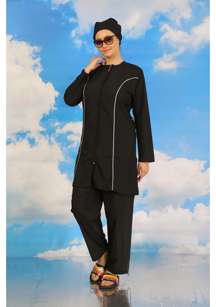 Moda Kadın Tam Tesettür Siyah Mayo indirimleri