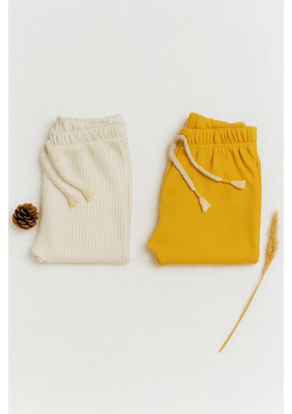 2li Set Premıum Alt Eşofman %100PAMUK 0-3AY/3 Yaş Arası Kız Erkek Bebek Unisex modelleri