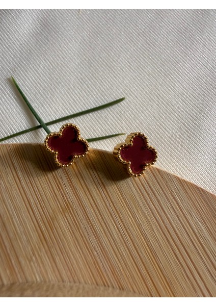 Gold Clover Küpe